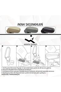 Renault Clio 5 Kol Dayama Deri Kolçak 2020 Ve Üstü Siyah ürün fotoğrafı