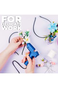 100watt Sıcak Silikon Tabancası + 10 Adet 30cm Çubuk Silikon Eritme Tabanca Şeffaf Mum Yapıştırıcı ürün fotoğrafı
