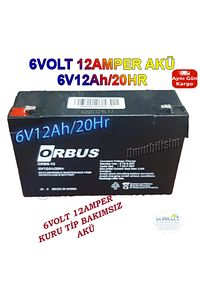 6 Volt 12 Amper Jeep Motor Oyuncak Araç Araba Aküsü 6v 12ah Kuru Akü ürün fotoğrafı