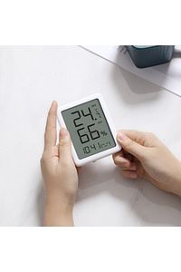 Miaomiaoce Serisi Termometre Nem Ölçer Ve Saat Lcd Ekran ürün fotoğrafı