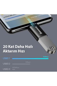 Ingenuity Mini OTG Adaptör Type-C to USB 3.1-Siyah ZJJQ000001 ürün fotoğrafı