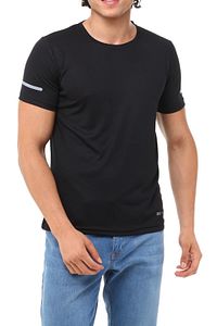 Erkek Nem Emici Hızlı Kuruma Atletik Teknik Performans T-shirt ürün fotoğrafı