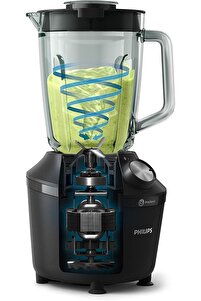 2l, 600 W 2 Kademeli Smoothie Blender, Siyah ürün fotoğrafı