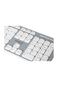 Km-6063 Beyaz/gri Kablosuz Q Multimedia Klavye + Mouse Set ürün fotoğrafı