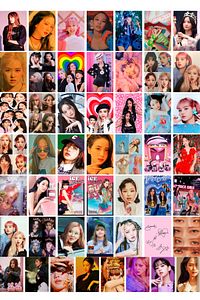 Blackpink Poster Seti - 50 Adet Black Pink Duvar Posteri Kolaj Seti - Yapışkanlı Set ürün fotoğrafı
