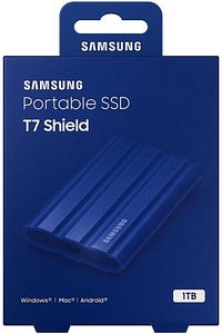 Taşınabilir T7 SSD Shield, USB 3.2 Gen 1 TB Mavi MU-PE1T0R/WW ürün fotoğrafı