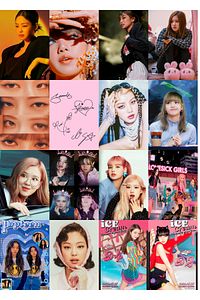 Blackpink Poster Seti - 50 Adet Black Pink Duvar Posteri Kolaj Seti - Yapışkanlı Set ürün fotoğrafı