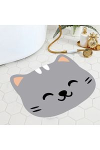 Kedi Tuvalet Önü Paspası, Kedi Mama Önü Paspası, Kedi Desenli Paspas, 50x60 Cat01ps ürün fotoğrafı