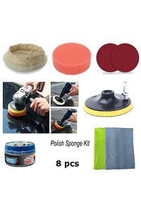 Araç Kaporta Boya Tampon Cizik Giderici Pasta Cila Seti Boya Temizleme Parlatma Polisaj Seti Matkap ürün fotoğrafı