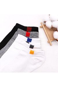 Unisex 5'li Spor Patik Çorap - Yıkanmış Efektiyle Şıklığı Yakalayın ürün fotoğrafı