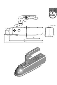 Römork & Karavan Kaplin - 750 Kg - Dörtköşe 50 Mm Bağlantı ürün fotoğrafı