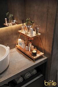 Üçgen Masa Servis Rafı Dekoratif Mutfak Banyo Düzenleyici ürün fotoğrafı