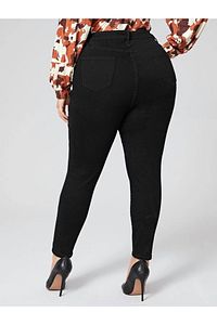 Siyah Büyük Beden Likralı Toparlayıcı Jeans ürün fotoğrafı
