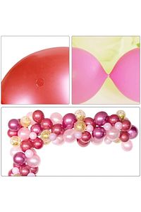 10 Krom Gold, 25 Beyaz Ve 25 Taş Kum Rengi Balon Zinciri Doğum Günü Nişan Kına Pastel Bride Seti ürün fotoğrafı
