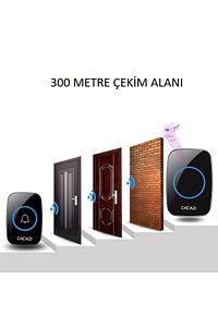 Kablosuz Akıllı Kapı Zili Su Geçirmez Yüksek Sesli ürün fotoğrafı