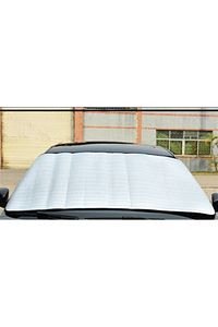 Araba Ön Cam Güneş Şemsiyesi Araç Içi Cam Vantuzlu Katlanır Güneşlik Koruyucu Perde 130 Cm X 60 Cm ürün fotoğrafı
