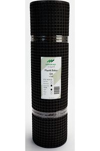 Plastik Dekoratif Bahçe Çiti / Balkon Filesi :/ Kedi Filesi Siyah (20MM*20MM 1METRE*5METRE) ürün fotoğrafı