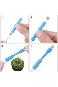 Iphone Uyumlu Şarj Kablosu Koruyucu Makaron 12 Adet 6 cm ürün fotoğrafı