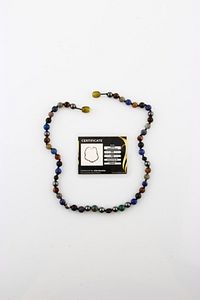Erkek Öğrenci Kolye- Lapis, Sodalit, Kehribar, Labradorit, Kaplan Gözü, Krizokol, Akik, Obsidyen ürün fotoğrafı
