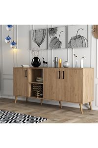 1626 Exxen 180 Cm (AHŞAP AYAKLİ) Modern Konsol Sepet ürün fotoğrafı