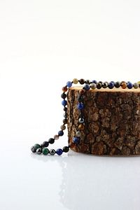 Erkek Öğrenci Kolye- Lapis, Sodalit, Kehribar, Labradorit, Kaplan Gözü, Krizokol, Akik, Obsidyen ürün fotoğrafı