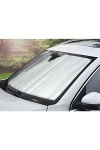 Araba Ön Cam Güneş Şemsiyesi Araç Içi Cam Vantuzlu Katlanır Güneşlik Koruyucu Perde 130 Cm X 60 Cm ürün fotoğrafı