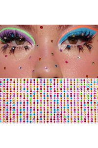 Vücut Ve Yüz Sticker Euphoria Makyaj Taşı Yapışkan Yüz Taşı Festival Taşı Kristal Yüz Taşı ürün fotoğrafı