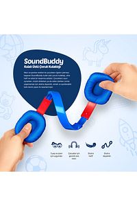 Soundbuddy Boyama Kartlı Mavi Çocuk Kulaklığı (Ttec Türkiye Garantili) ürün fotoğrafı