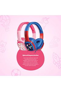 Soundbuddy Boyama Kartlı Mavi Çocuk Kulaklığı (Ttec Türkiye Garantili) ürün fotoğrafı