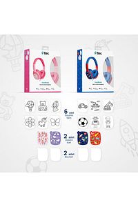 Soundbuddy Boyama Kartlı Mavi Çocuk Kulaklığı (Ttec Türkiye Garantili) ürün fotoğrafı