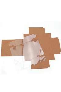 8x8x3 Cm Kraft Asetat Kapaklı Kutu (50 Adet) Düğün Nişan Kına Hediyelik Kutu ürün fotoğrafı