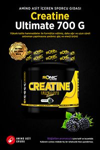 Creatine Ultimate 700 G (BÖĞÜRTLEN AROMALI) Shaker Ve 2 Adet Tek Kullanımlık Whey Hediye ürün fotoğrafı