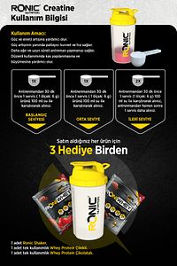 Creatine Ultimate 700 G (BÖĞÜRTLEN AROMALI) Shaker Ve 2 Adet Tek Kullanımlık Whey Hediye ürün fotoğrafı