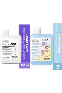 Güneş Kremi Spf50+ 100 ml ve Factor Kids Güneş Kremi Spf50+ 100 Ml ürün fotoğrafı