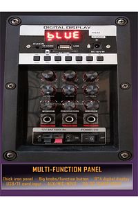 Lt-912 Süper Bass Şarjlı Çift Mikrofonlu Hoparlör Karaoke Sistemi 100w Taşınabilir Parti Box ürün fotoğrafı