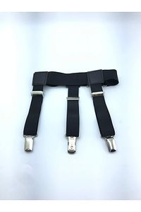 Siyah Lastikli Gömlek Tutacağı ürün fotoğrafı