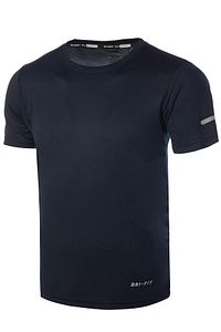 Erkek Nem Emici Hızlı Kuruma Atletik Teknik Performans Spor T-shirt ürün fotoğrafı