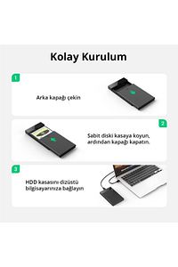 Usb 3.0 Micro-b 2.5 Inch Ssd Hard Disk Kutusu ürün fotoğrafı