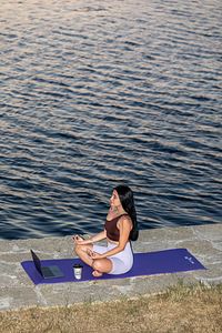 Taşıma Askılı 10 Mm Pilates Minderi Kaymaz Taban Yoga Matı Isteğe Bağlı Kamp Matı ürün fotoğrafı