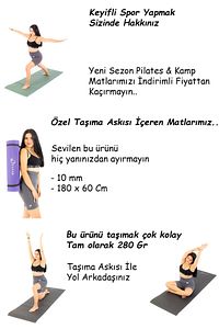 Taşıma Askılı 10 Mm Pilates Minderi Kaymaz Taban Yoga Matı Isteğe Bağlı Kamp Matı ürün fotoğrafı