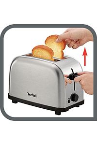 Tt330d Ultra Mini Ekmek Kızartma Makinesi, 700 W, 2 Bölmeli, 6 Seviye, Paslanmaz Çelik (80000 ürün fotoğrafı