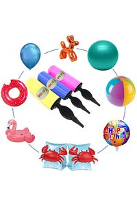 1 Adet Renkli Balon Şişirme Pompası ürün fotoğrafı