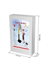 Süper Basket Potası Geniş Çember Ayarlanabilir Yükseklik - Anaokulu - Kreş - Basketbol Etkinlik ürün fotoğrafı