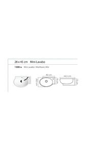 Cerastyle Mini Lavabo 28*45 Cm ürün fotoğrafı