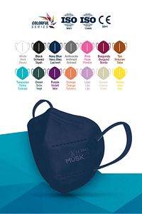 FFP2 MASKE LACİVERT 10 ADET ürün fotoğrafı
