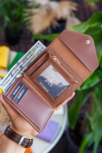 Colombia Vegan Deri Bozuk Para Gözlü Bol Kartlıklı Mini Taba Kadın Cüzdanı ürün fotoğrafı