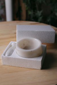 Mermer Havan Seti Büyük Boy Doğaltaş Mermer Havan Seti 12 X 9 cm Beyaz ürün fotoğrafı