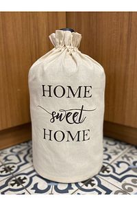 Krem Damacana Kılıfı Home Sweat Home Baskılı Pamuk ürün fotoğrafı
