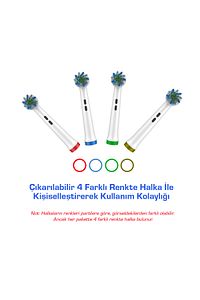 Ultra Sensitive Pro Oral B Şarjlı Diş Fırçası Yedek Başlığı 4 Adet Ekstra Yumuşak Başlık (BAKIRSIZ) ürün fotoğrafı