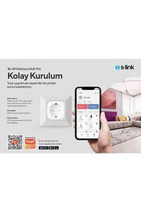 Swapp SL-01 16 Amper Akıllı Wifi TUYA Google Assistant Alexa Siri Destekli Priz Wifi TUYA ürün fotoğrafı